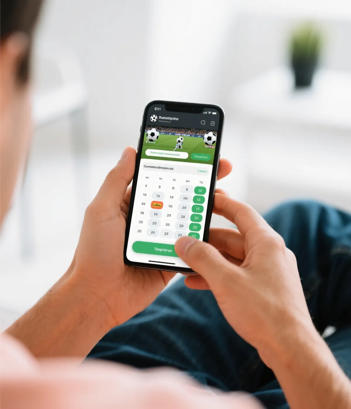 用户通过手机查看世界杯相关内容